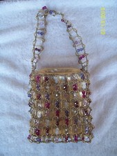 Authentic Daniel Swarovski Crystal Handbag Purse Made In France!