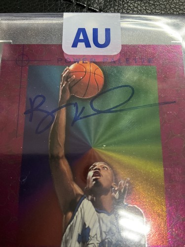 1995-96 Skybox NBA Hoops Power Palette Anfernee Hardaway Auto Autograph BAS COA - Picture 2 of 5