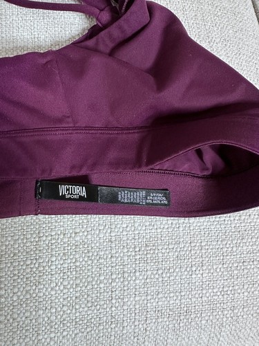 Victoria Secret Sports Bra Womens Size S/P Strappy Wireless Workout Burgundy - Picture 4 of 4