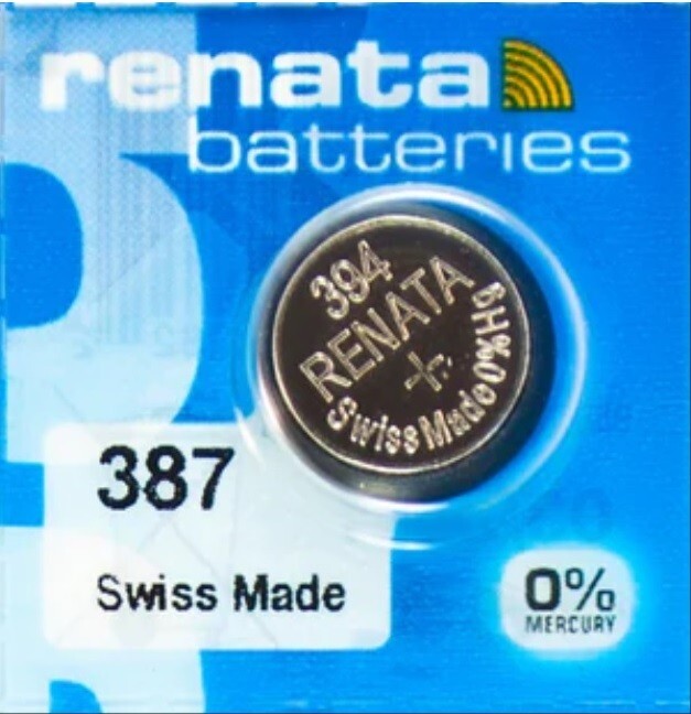 10 Renata 387S/387 Watch Battery Bulova Accutron 214 With SPACER RING 0MERCURY eBay