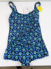 New It Figures Tummy Thinner Beautiful Floral Top Tank Swimsuit Size 18 NWT