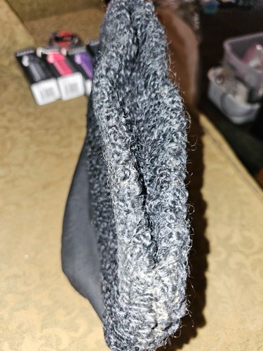 Vintage 40's 50's Berg FEZ Black Curly Wool winter hat Persian lamb Large - Picture 8 of 9