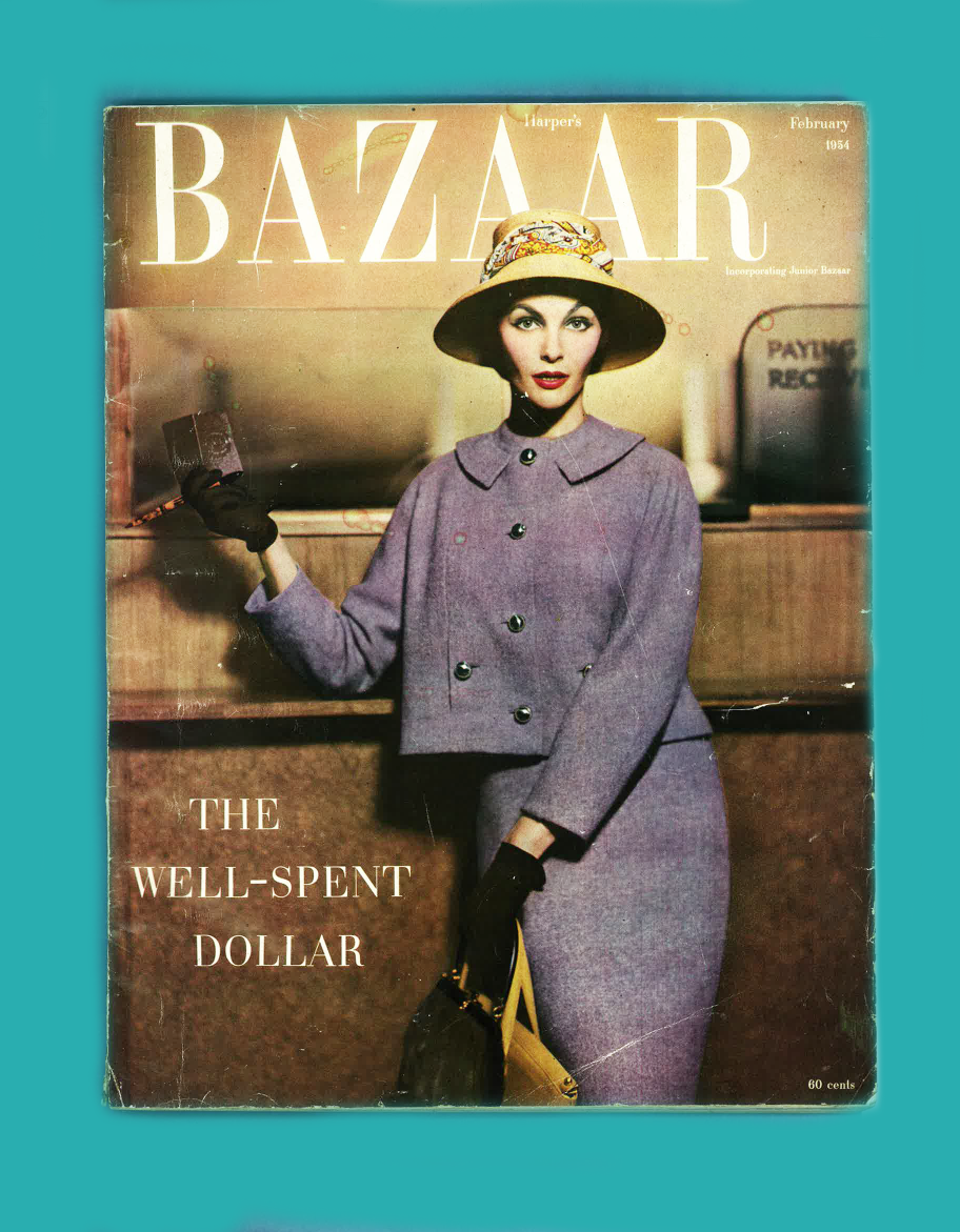 HARPERS BAZAAR-FEBRUARY 1954-AUDREY HEPBURN-ANNE ST. MARIE-SUNNY  