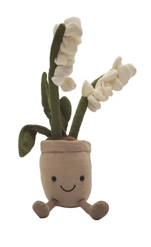 Jellycat AMUSEABLE CREAM ORCHID Soft Plush Toy RETIRED & RARE Cute Flowers NWT - Picture 2 of 5