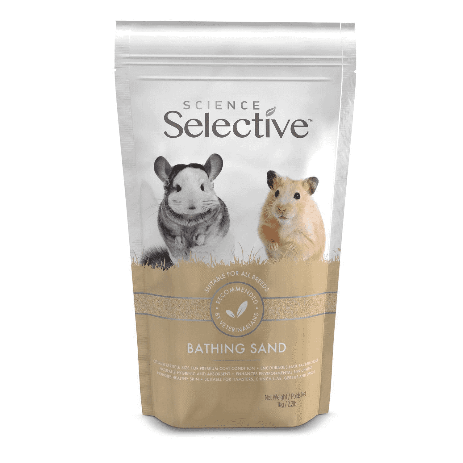 1KG SELECTIVE BATHING SAND x1, x6 : Small Animal Hamster Chinchilla Gerbil Wash