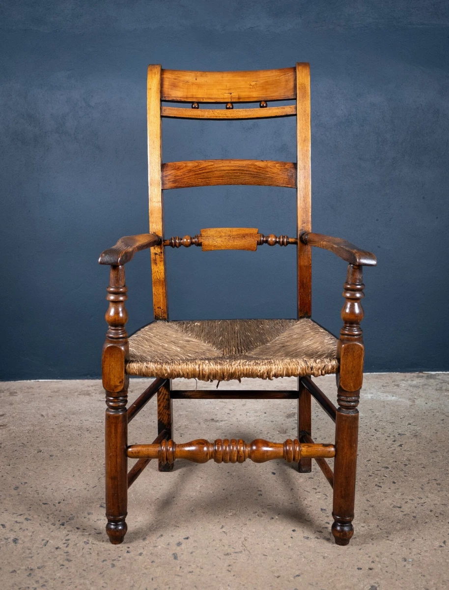 East Anglian Fruitwood Ash Button Back Country Chair