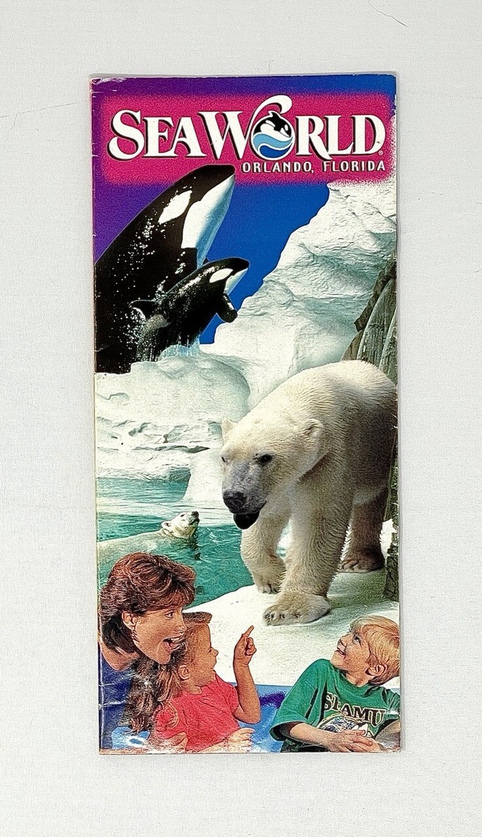 SeaWorld Vintage 1997 Brochure Guide Theme Park Orlando Florida | eBay