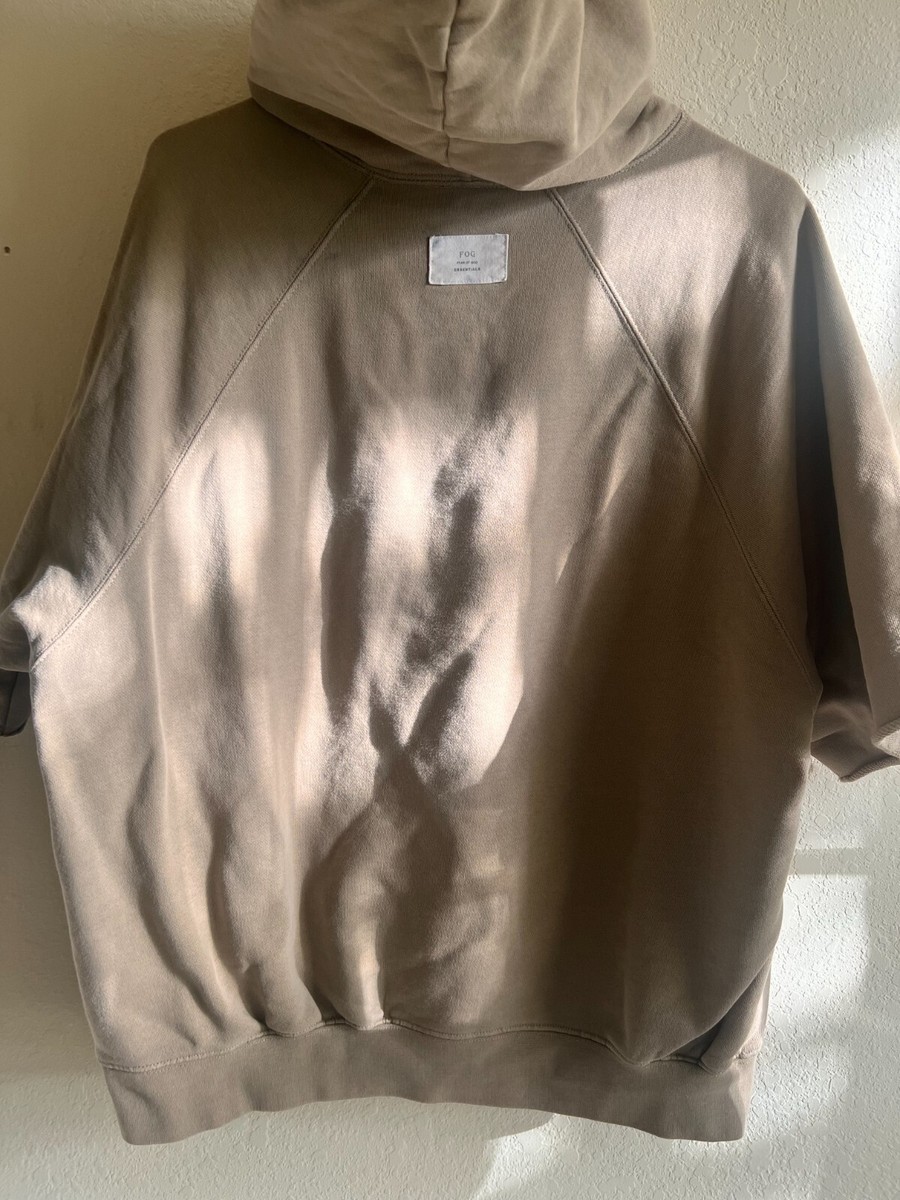 Fear of God FOG Essentials Cut off Short Sleeve Hoodie Mens