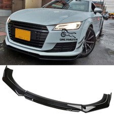 For Audi TT MK1 MK2 Glossy Black Front Bumper Lip Spoiler Splitter Chin Body Kit