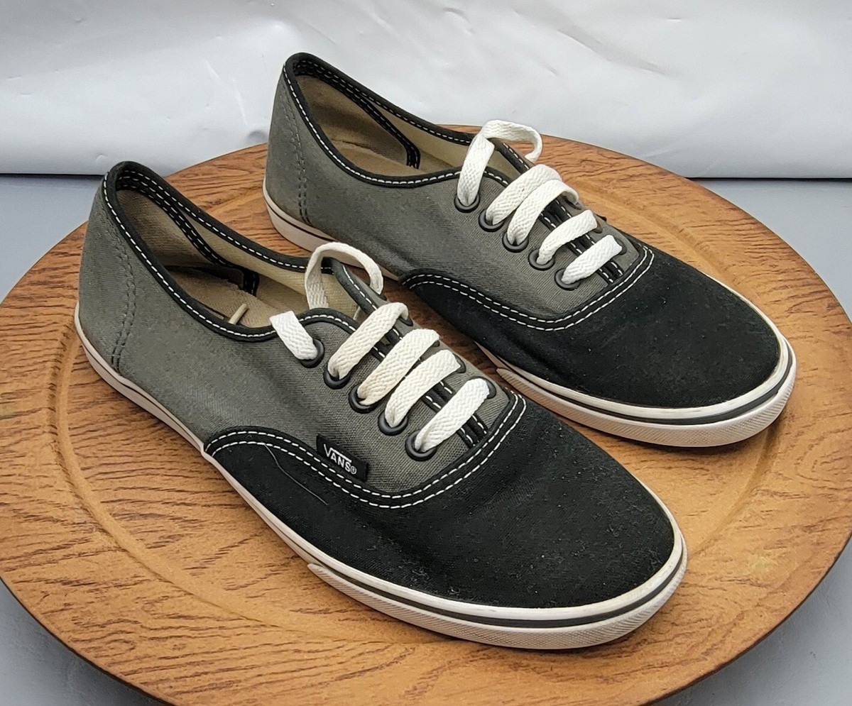 Vans Unisex Sneakers Black Gray Canvas Shoes Men display picture 3