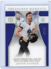 2021 Panini National Treasures Treasured Moments Silver #TM-JT Justin Tucker /25