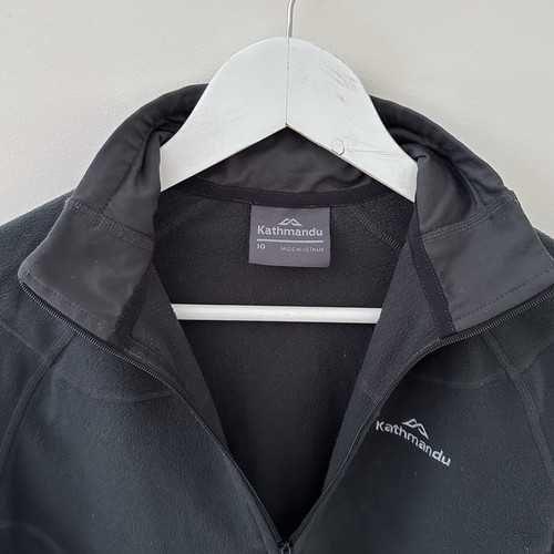 Kathmandu Woman’s Activewear Fleece 1/4 Zip Jumper - Long Sleeve Black - Size 10 - Picture 8 of 10
