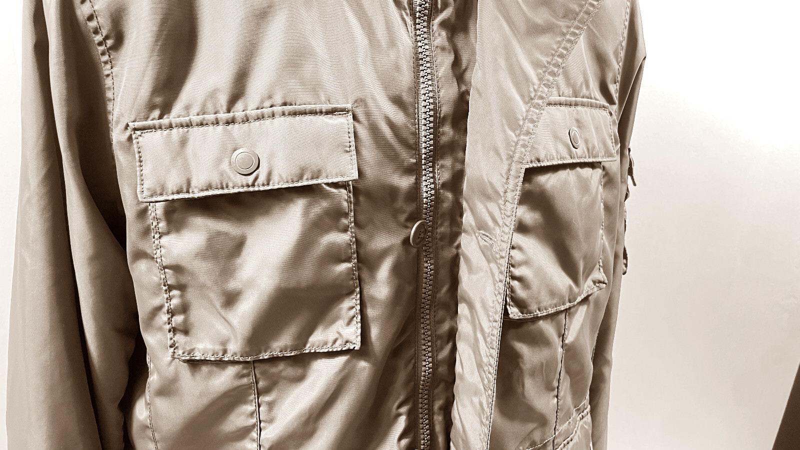 Gap Full Zip and Button Front Closure Cowlneck Ut… - image 11