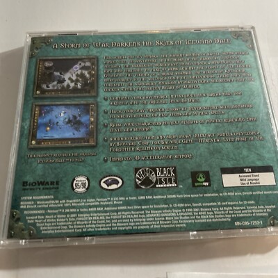 Boîte Big Box Originale Icewind Dale PC - Black Isle Studios (2000) - Bon état Sans Jeu