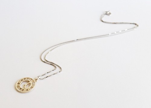 Collar colgante reloj de plata esterlina 925 Alicia en el País de las Maravillas - Imagen 2 de 5