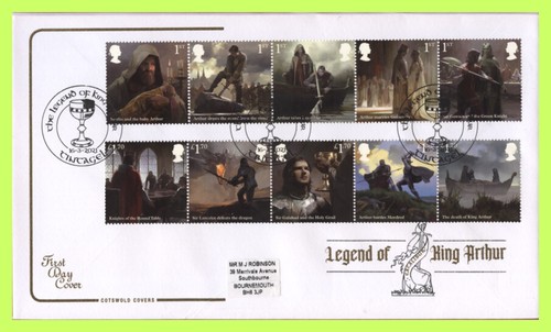 G.B. 2021 Legend of King Arthur set Cotswold First Day Cover, Tintagel