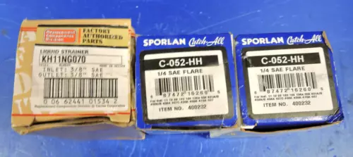 Lot 3 Sporlan Catch All C-052-HH Filter Drier/ Carrier KH11NG070 Liquid Strainer