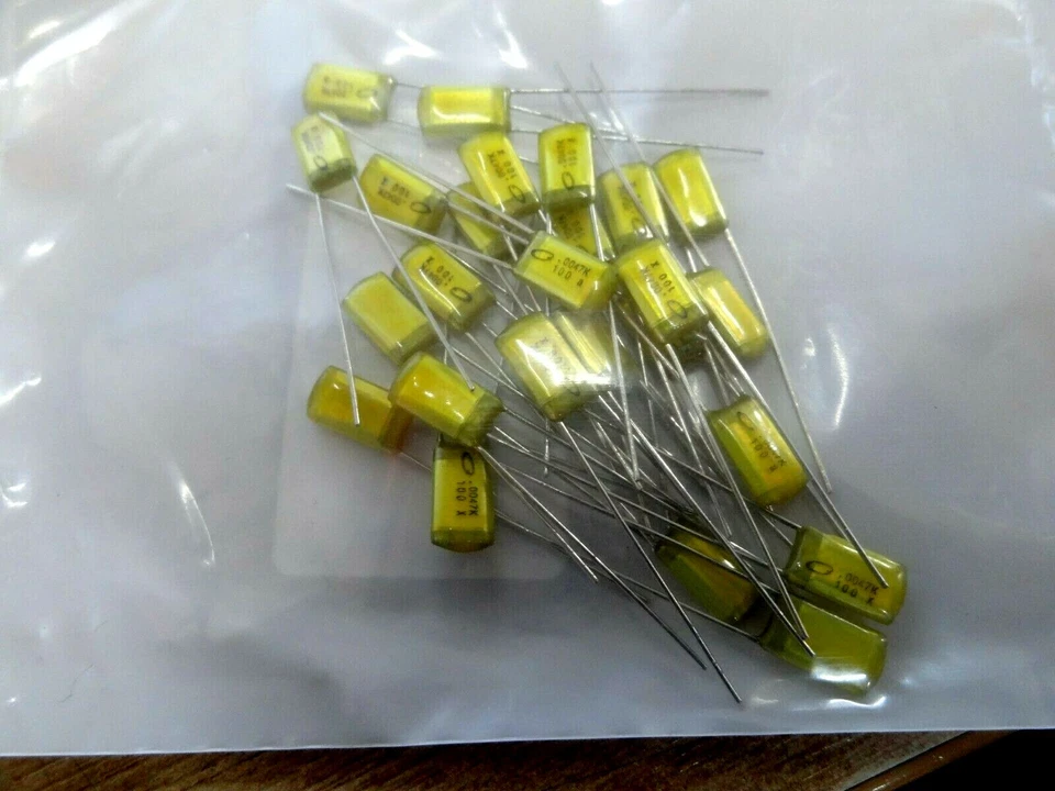 25x 4700pf 100v polyester film capacitor 4.7nf 4n7 472 Nichicon QYX2A472KTP - image 2 of 4