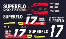  17 Darrell Waltrip SUPERFLO Camaro 1/64th HO Scale Slot Car Decals