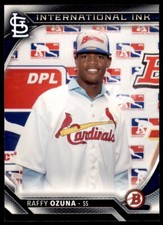 2016 Bowman International Ink #II-RO Raffy Ozuna St. Louis Cardinals