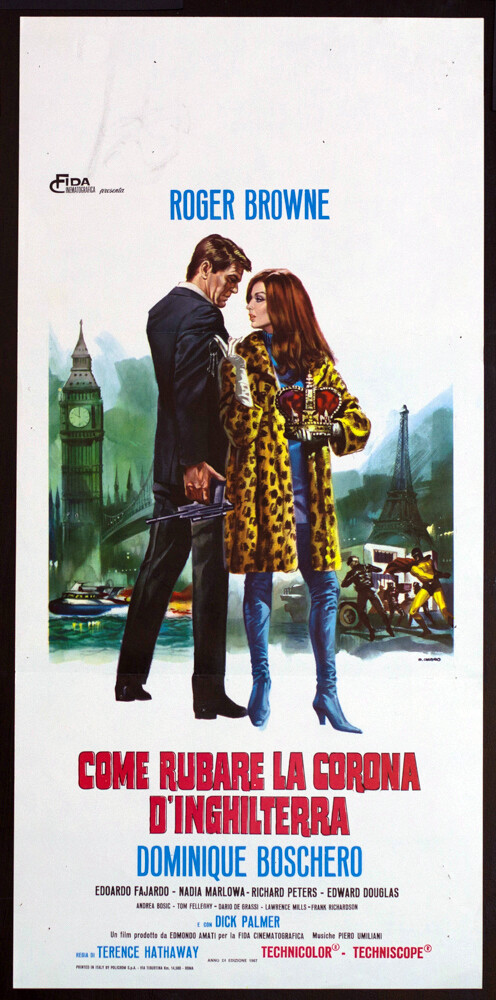 Locandina originale film Come rubare la corona d'Inghilterra (1967) - Regia di Sergio Grieco