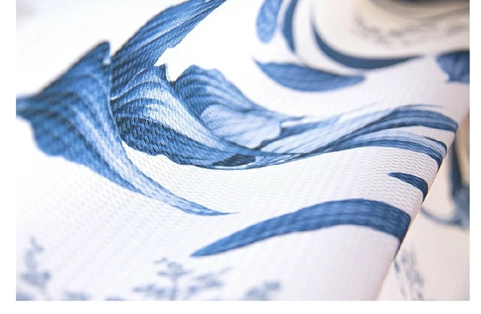 Cortina de ducha de tela floral flores casa de campo  Foto 3 de 4