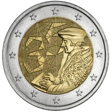 2 Euros uncirculated coin 2022 Erasmus