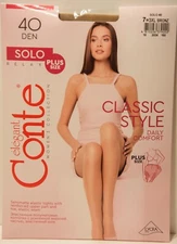 Conte Solo Relax 40 Denier Pantyhose size 7 XXL Bronz