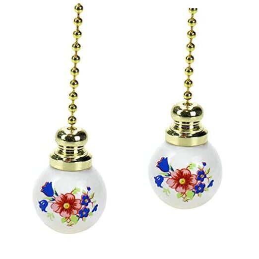 Ceiling Fan Pull Chain Extender in White for Easy Access-image