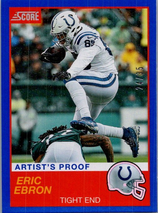 2019 Score #58 Eric Ebron Artist's Proof #/35