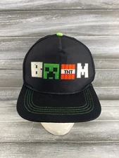 Minecraft Video Gamer Baseball Hat Cap Boom Graphic Adjustable Snapback Youth