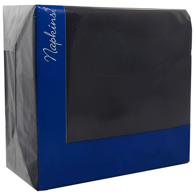 200 x Papierservietten schwarz 33 cm x 33 cm 2-lagig 
