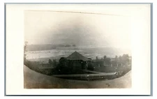 RPPC Railroad at Canadian Falls NIAGARA FALLS NY ON Vintage Real Photo Postcard