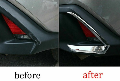 For Lexus UX 200 250h 260h 2019-21 Chrome Rear bumper Fog Light Lamp Cover Trim - Foto 6 di 9