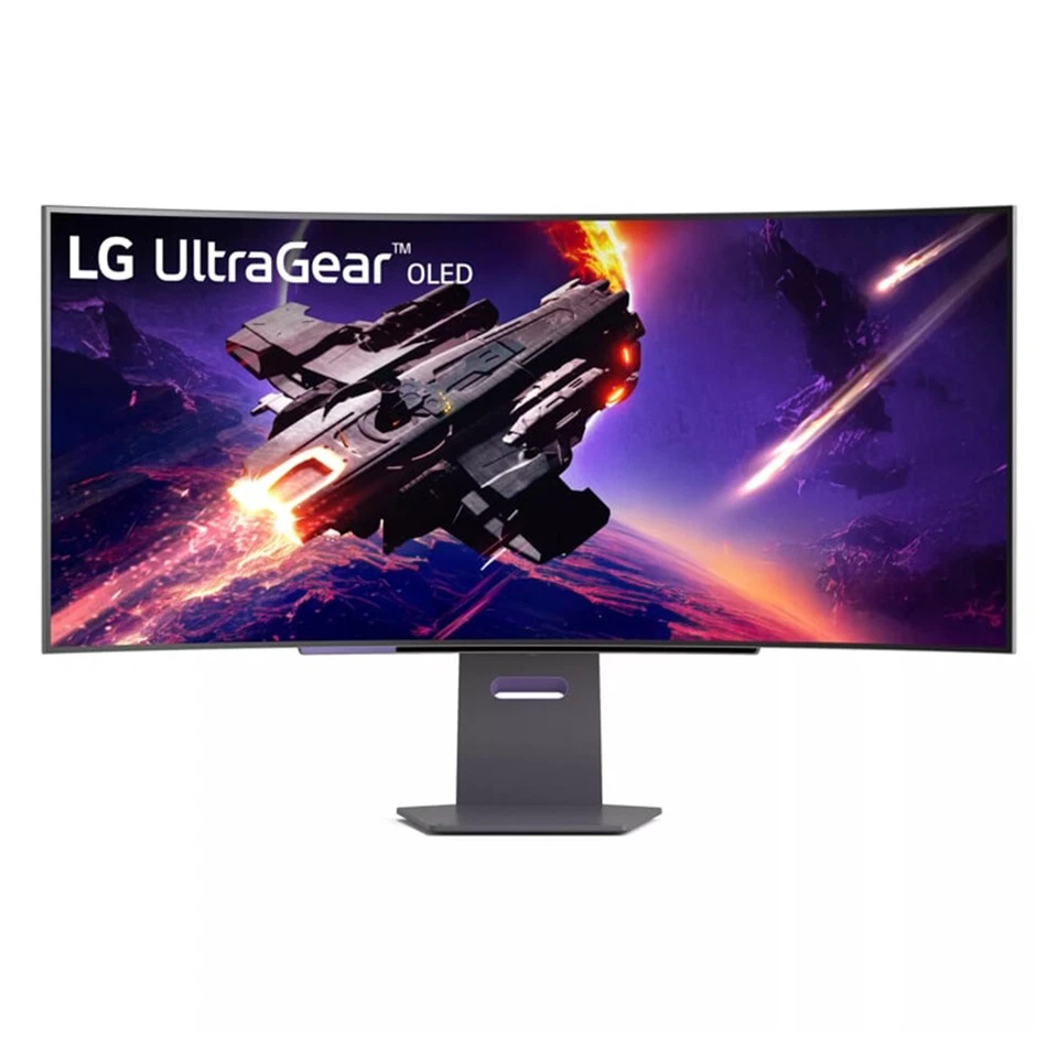 LG 45GS95QE-B.AEK 45 inch Wide Quad HD OLED FreeSync 240Hz Curved Gaming Monitor - Image 3 of 4