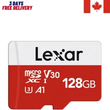 Lexar 128GB Micro SD Card, microSDXC UHS-I Flash Memory Card with Adapter .