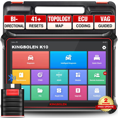 2024 KINGBOLEN K10 Pros Elite OBD2 Car Diagnostic Scanner Tool ECU Coding TPMS