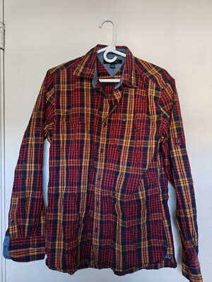 green emerald velvet dress Shop Mens Tommy Hilfiger Custom Fit Cotton Linen Flannel Shirt main image 0