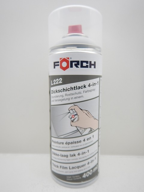 FRITZMEIER 4in1 Dickschichtlack Spraydose Grau - Rostschutz Lack Für Traktor Landmaschine