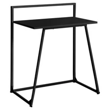 Monarch Specialties Modern Metal Computer Desk with Sleek Frame in Black