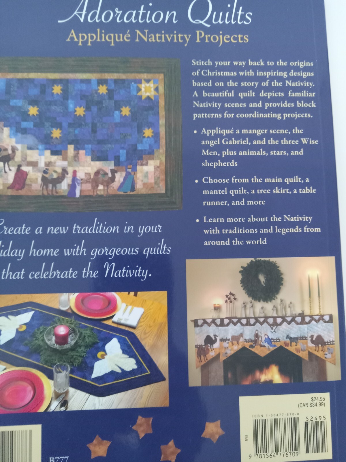 Adoration Quilts Applique Nativity Projects Preowned Paperback That