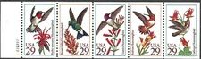 US 2646a - MNH Plate #A2222222 Booklet Pane of 5 - Hummingbirds. FREE SHIPPING!!