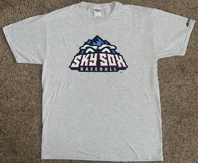 Colorado Springs Sky Sox Minor League Baseball Security Service Field T-Shirt L