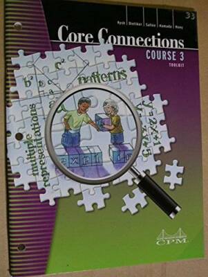 Core Connections: Course 3 Foundations for Algebra Toolkit - VERY GOOD