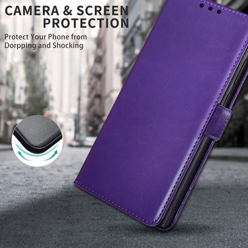 For Samsung Galaxy S24 Ultra Case Shockproof Leather Wallet Cover Tempered Glass - Picture 13 of 25