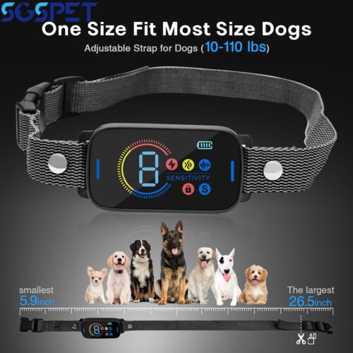 SGSPET Automatic Smart Anti bark Collar Dog Intelligent Waterproof Barking - Picture 10 of 13