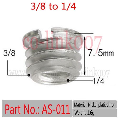 5pcs Tripod Screw Adapter 1/4" to 3/8", 3/8" to 1/4" Thread Converter Reducer - Picture 5 of 13