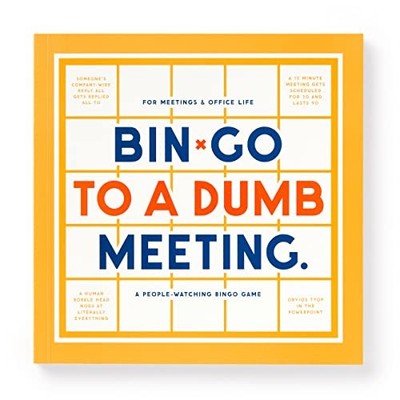 Brass Monkey Bin-go to A Dumb Meeting   Game Book with Perfora...