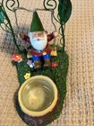 Yankee Candle Gnome Swing Tea Light Candle Holder Garden Sunflower Party  Decor — photo 6