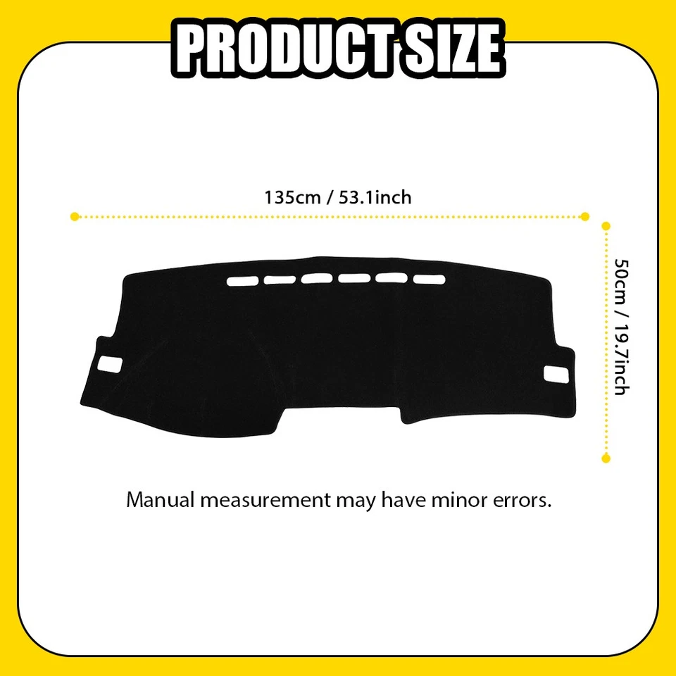 Protector solar interior alfombrilla cubierta salpicadero apta para Toyota Corolla 2009-2013 1-5X Foto 2 de 4